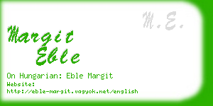 margit eble business card